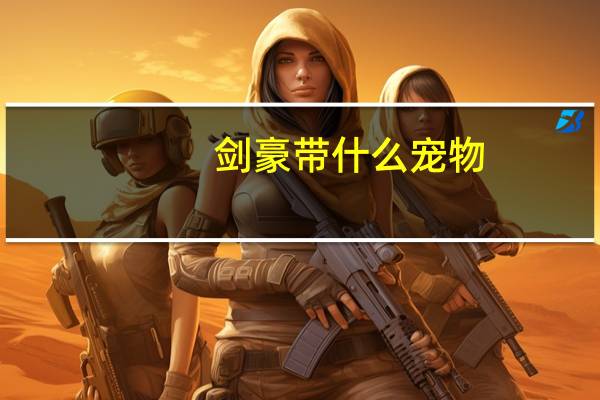 剑豪带什么宠物