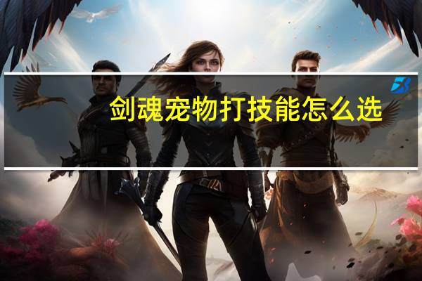 剑魂宠物打技能怎么选