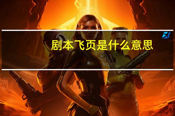 剧本飞页是什么意思