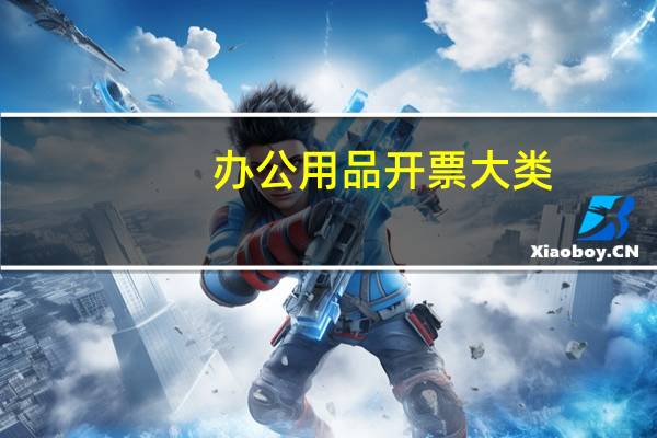办公用品开票大类