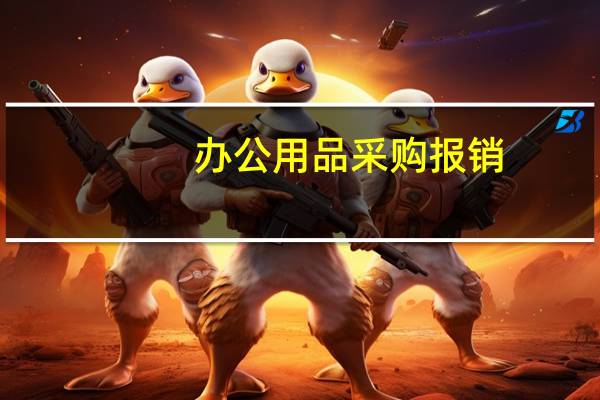 办公用品采购报销