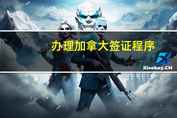 办理加拿大签证程序