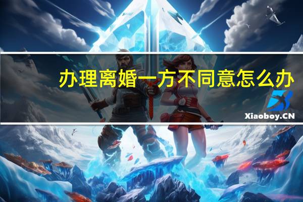 办理离婚一方不同意怎么办