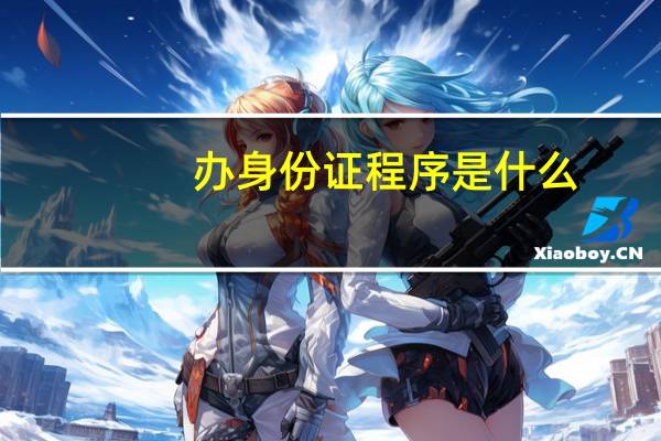 办身份证程序是什么