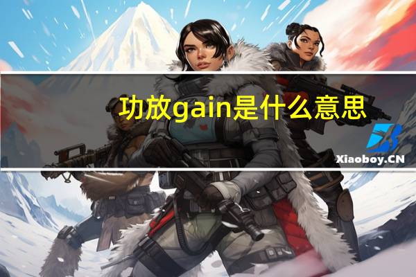 功放gain是什么意思