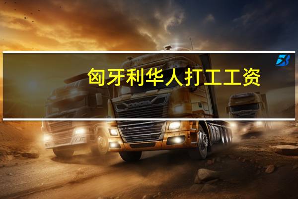 匈牙利华人打工工资