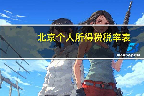 北京个人所得税税率表