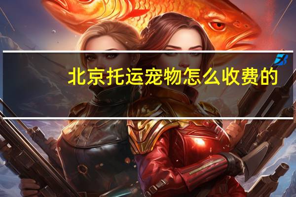 北京托运宠物怎么收费的