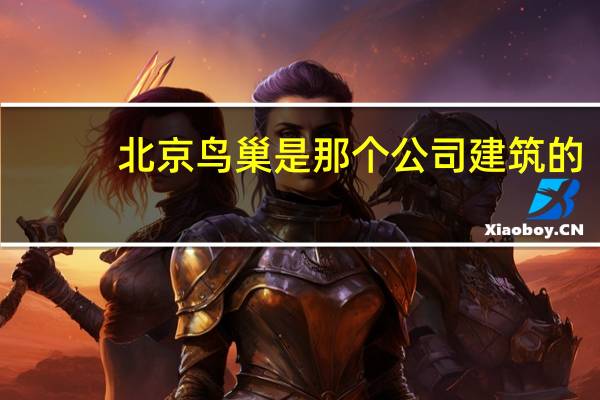 北京鸟巢是那个公司建筑的