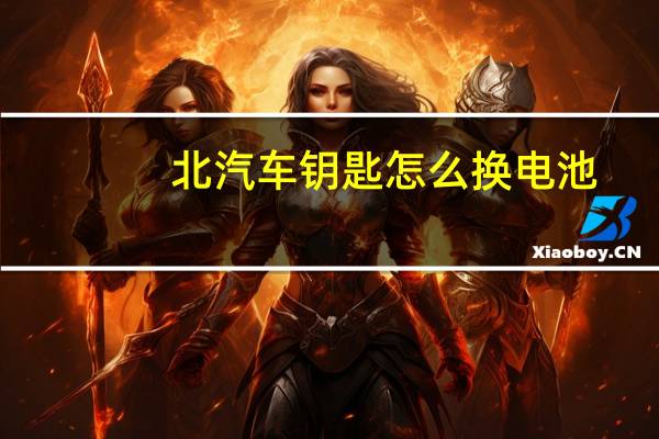 北汽车钥匙怎么换电池