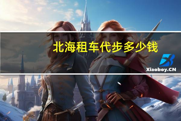北海租车代步多少钱