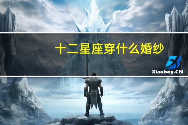 十二星座穿什么婚纱