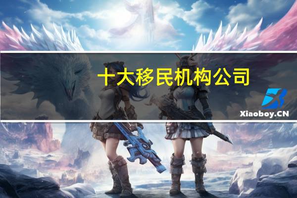 十大移民机构公司