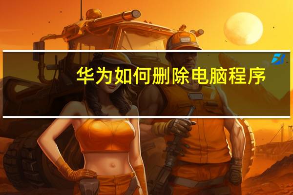 华为如何删除电脑程序