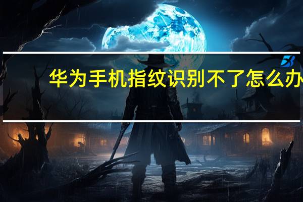 华为手机指纹识别不了怎么办