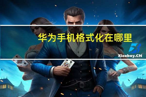 华为手机格式化在哪里