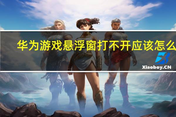 华为游戏悬浮窗打不开应该怎么办