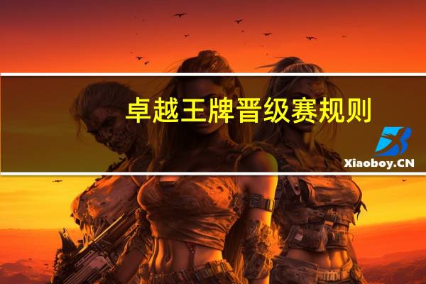 卓越王牌晋级赛规则