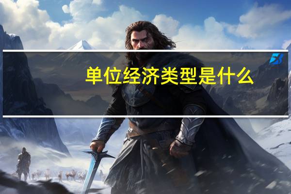 单位经济类型是什么