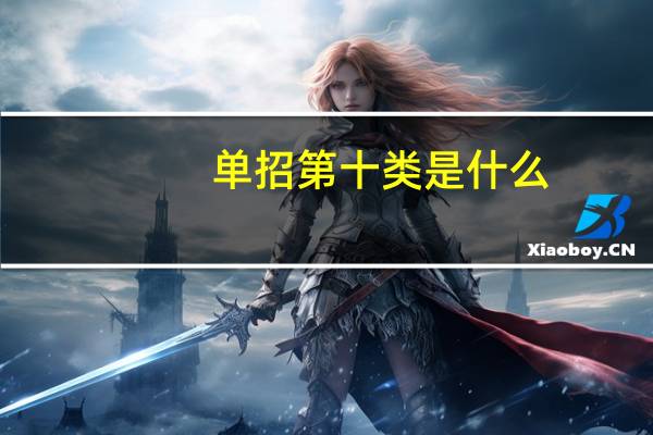 单招第十类是什么