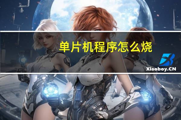 单片机程序怎么烧
