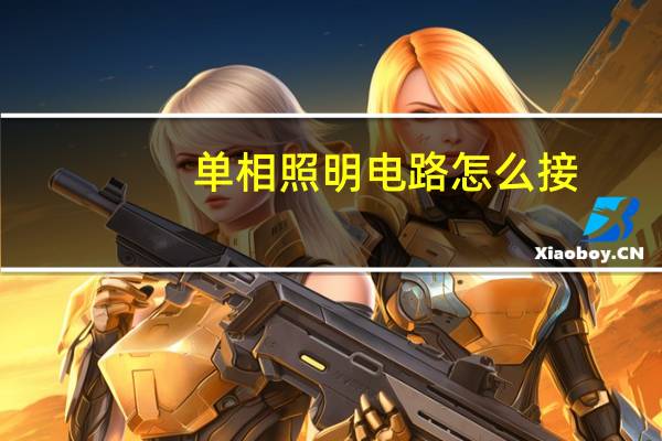 单相照明电路怎么接
