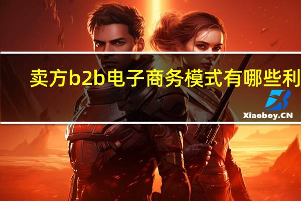 卖方b2b电子商务模式有哪些利弊