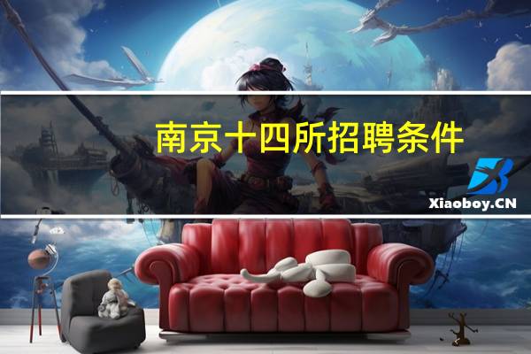 南京十四所招聘条件