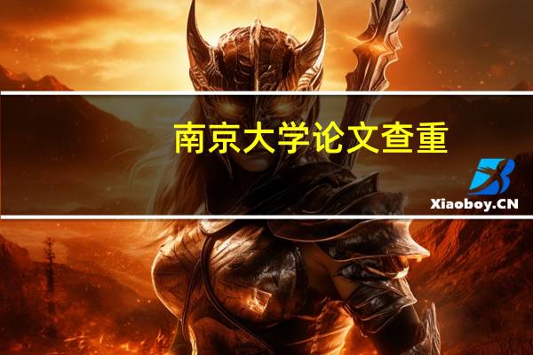 南京大学论文查重