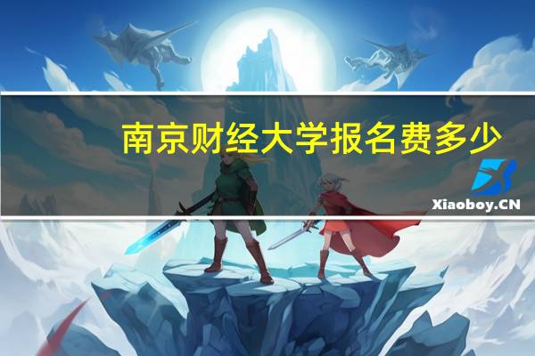 南京财经大学报名费多少