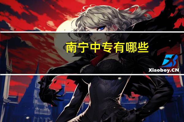 南宁中专有哪些