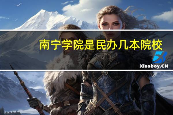 南宁学院是民办几本院校