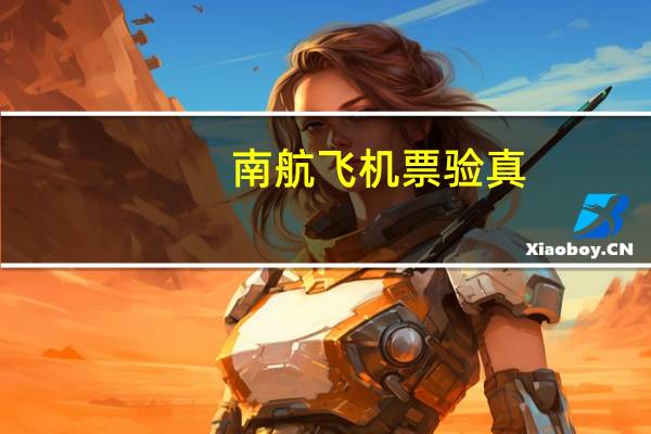 南航飞机票验真