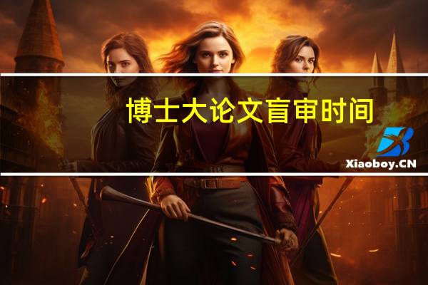 博士大论文盲审时间