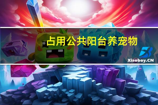占用公共阳台养宠物