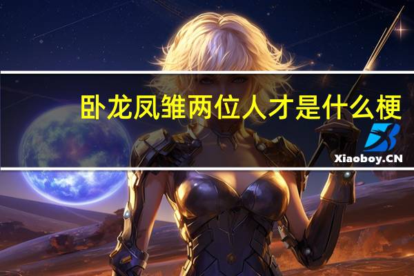 卧龙凤雏两位人才是什么梗