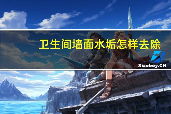 卫生间墙面水垢怎样去除