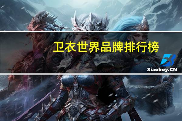 卫衣世界品牌排行榜