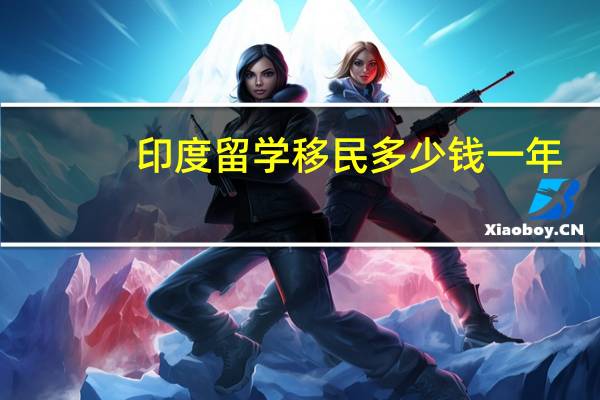 印度留学移民多少钱一年