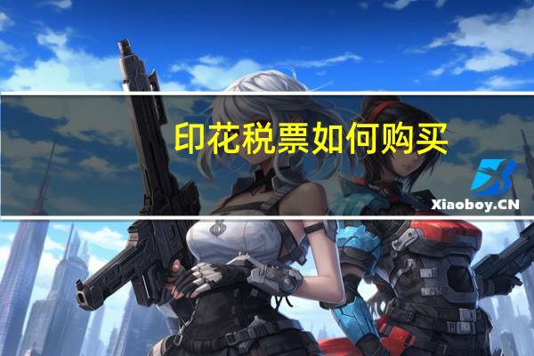 印花税票如何购买