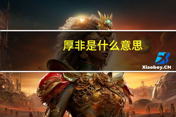 厚非是什么意思