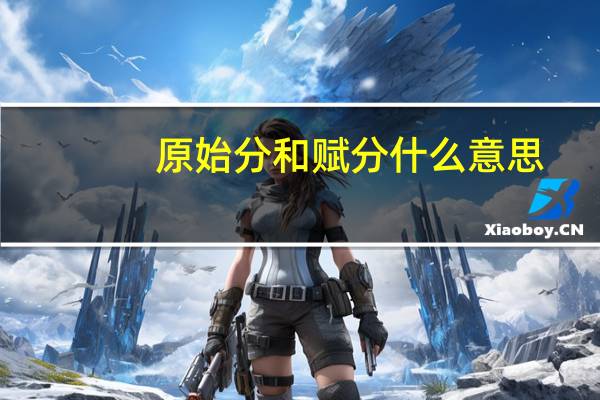 原始分和赋分什么意思