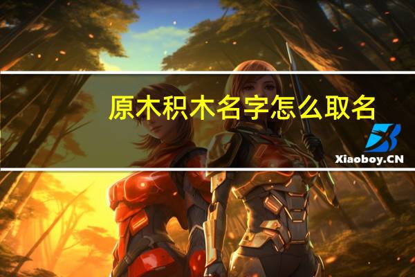 原木积木名字怎么取名