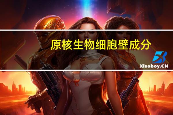原核生物细胞壁成分
