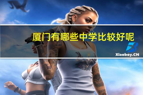 厦门有哪些中学比较好呢