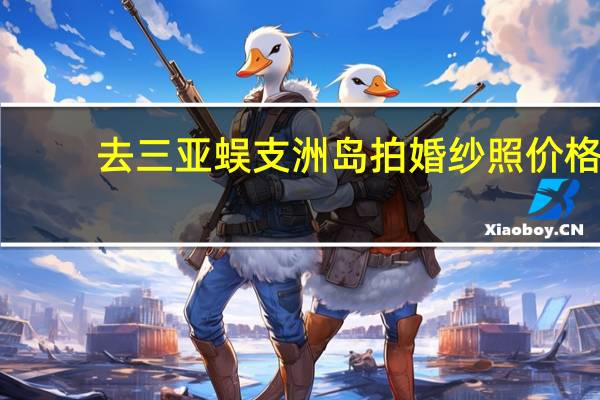 去三亚蜈支洲岛拍婚纱照价格