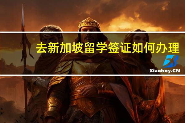 去新加坡留学签证如何办理