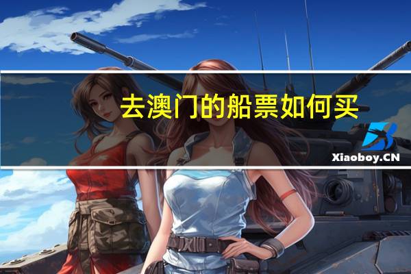 去澳门的船票如何买