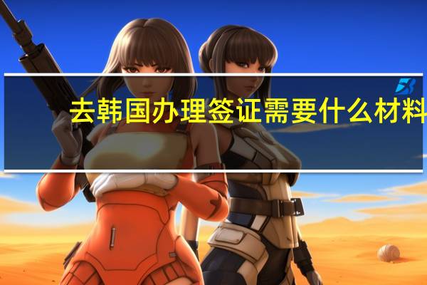 去韩国办理签证需要什么材料