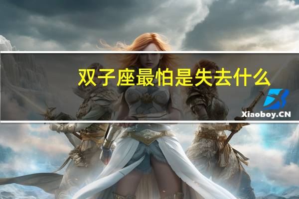 双子座最怕是失去什么